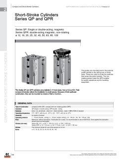 2 Short-Stroke Cylinders Series QP and QPR