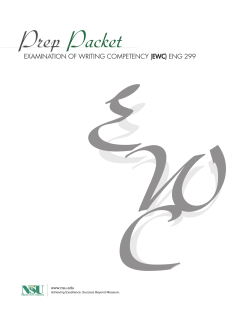 EWC Prep Packet - Norfolk State University