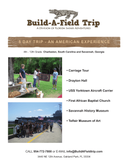 Carriage Tour &bull; Drayton Hall &bull; USS Yorktown - Build-A