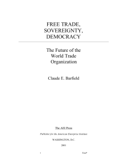free trade, sovereignty, democracy
