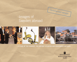 Images of Sweden abroad