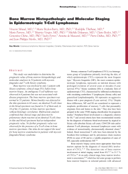Bone Marrow Histopathologic and Molecular Staging in