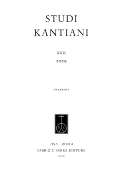 STUDI kantiani