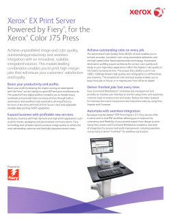 Xerox® EX Print Server Powered by Fiery®, for the Xerox® Color