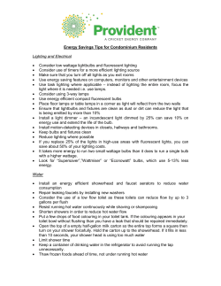 Energy Savings Tips for Condominium Residents