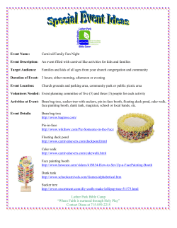 Event Description - Luther Park Bible Camp