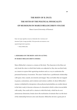 THE BODY OF IL DUCE: THE MYTH OF THE POLITICAL