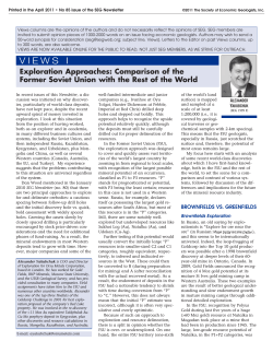 A. Yakubchuk - Views - SEG Newsletter, No. 85