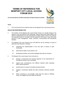 Local Access Forum Terms of Reference 2016