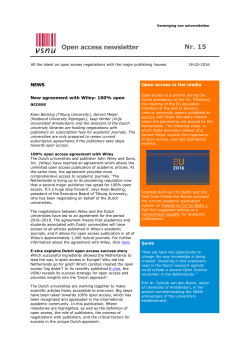 Newsletter number 15