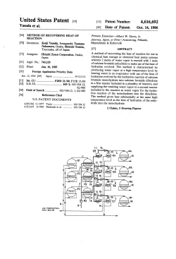 Method of recovering heat of reaction