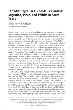 El &ldquo;Adi&oacute;s Tejas&rdquo; - Oxford Academic