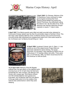 April - Marine Corps Reserve Association