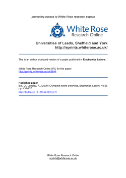 - White Rose Research Online