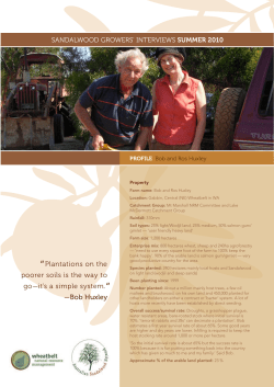 Bob Huxley - Wheatbelt NRM