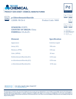 (PCBTF) - CAS NO. 98-56-6 - Product Data Sheet
