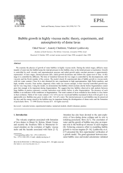 Bubble growth in highly viscous melts: theory, experiments, and