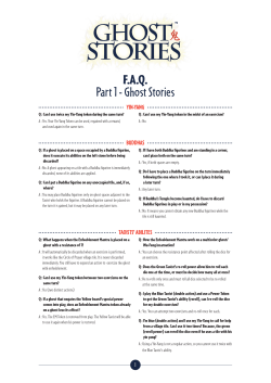F.A.Q. Part 1 - Ghost Stories
