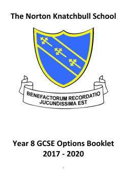 Yr 8 Options Evening booklet