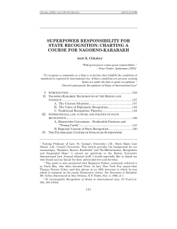 SUPERPOWER RESPONSIBILITY FOR STATE RECOGNITION