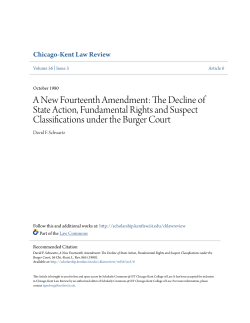 A New Fourteenth Amendment - Scholarly Commons @ IIT Chicago