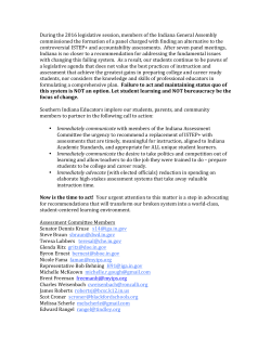 Call to Action - MSD of North Posey