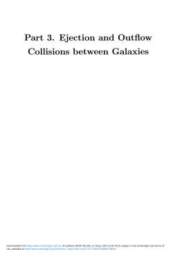 Part 3. Ejection and Outflow Collisions between Galaxies
