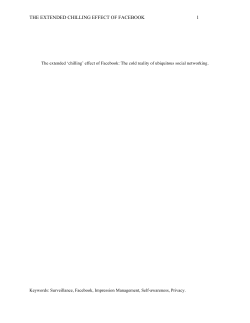 The extended `chilling` effect of Facebook: The cold reality of