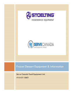 Frozen Dessert Equipment