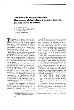 Compromise in vectorcardiography Displacement of electrodes as a