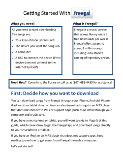 Instructions for using Freegal