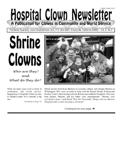 The Selfless Service of the Shrine Clowns