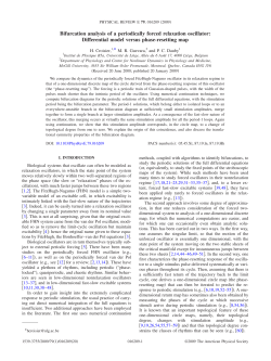 Bifurcation analysis of a periodically forced