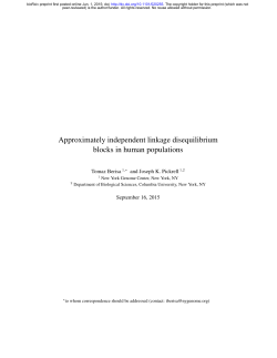 Approximately independent linkage disequilibrium blocks
