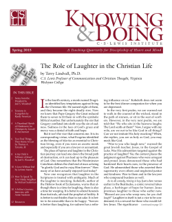 The Role of Laughter in the Christian Life
