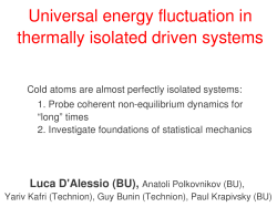 Universal energy fluctuation in thermally isolated driven systems
