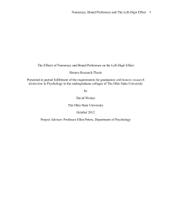 Numeracy, Brand Preference and The Left