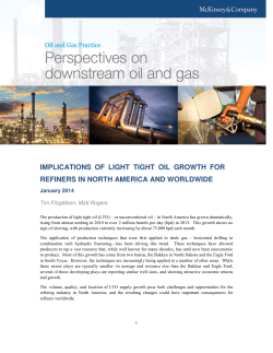 Implications of light tight oil growth for refiners in North