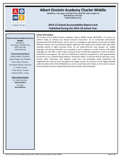 Albert Einstein Academy Charter Middle