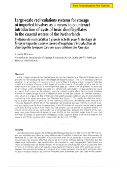 Large-scale recirculations systems for storage of