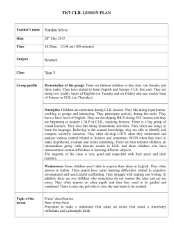 TKT CLIL LESSON PLAN (British Council approved) from