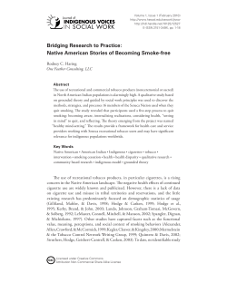 Bridging Research to Practice: Native American