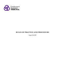 Rules of Practice and Procedure