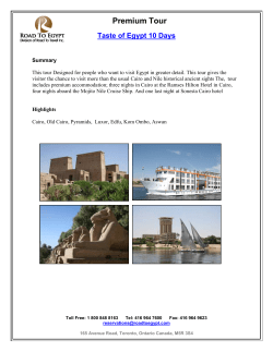 Luxury Tours - Road to Egypt