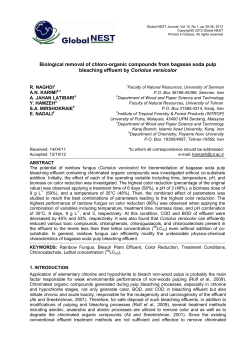 Biological removal of chloro-organic compounds from bagasse soda