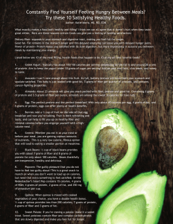 Constantly Find Yourself Feeling Hungry Between Meals? Try these