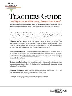 Teachers Guide - Minnesota DNR