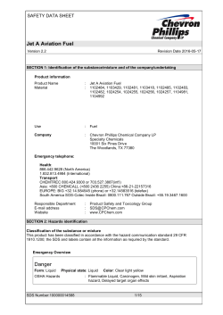 Jet A Aviation Fuel Danger - Chevron Phillips Chemical