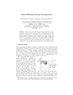 Data-Oblivious Stream Productivity