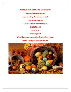 november 2015 - Geneva Lake Women`s Association